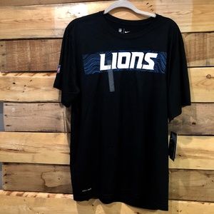Nike XL Detroit Lions Black  Tee